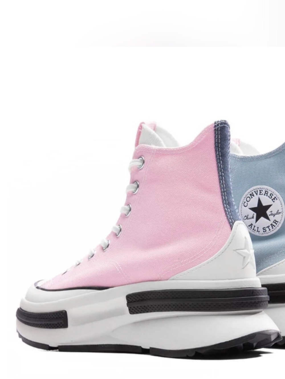 Converse Run Star Hike High Top Sneakers - Pink & Light Blue